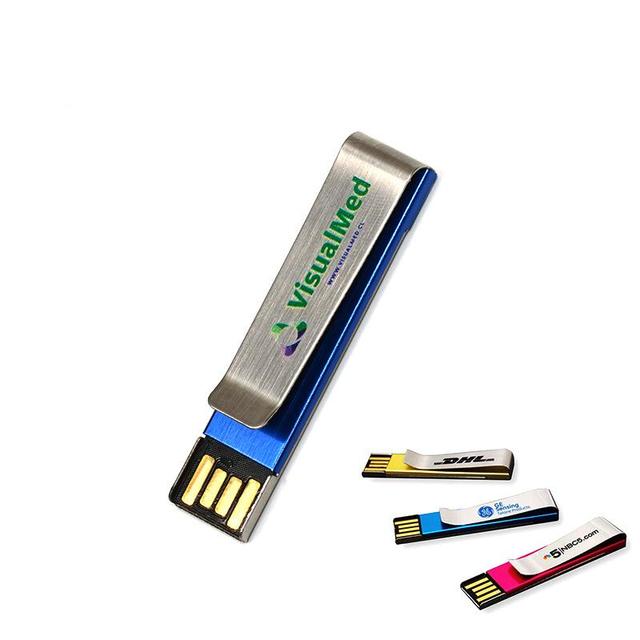 Wholesale Mini Book Design Metal Clip Usb Flash Drive Portable Pendrive Memory Stick Real Capacity USB Disk 4GB 8GB 16GB 32GB