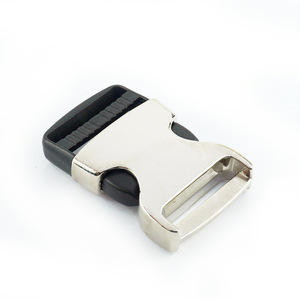 Hebilla de liberación lateral de aleación de zinc, 32 mm de diámetro interior, para bolsos, color plateado duradero - Product Image 3