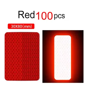 4pcs PVC 3D Reflective Strips Waterproof Customized Shape Glossy Finish Night Safety <strong>Motorbike</strong> Helmet Box Fuel Tank <strong>Side</strong> <strong>Car</strong> - Product Image 5