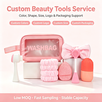 Kit d'outils de beauté : Éponge de soin, applicateur de maquillage, masque nettoyant facial, pochette de rangement rafraîchissante – OEM ODM, logo personnalisé, direct usine