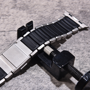 JAETIUM Titanium Silicone Magnetic Clasp Hybrid Strap for <b>Smart</b> <b>Watch</b> Ultra 49mm 46mm 45mm - Product Image 4