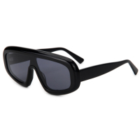 Nouvelles Lunettes de Soleil 2026 en Acétate Massif Poli à la Main Haute Brillance, Monture Épaisse Premium 8mm, Verres en Nylon pour Hommes et Femmes