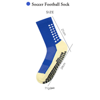 Zhongde Chaussettes de football d'entraînement professionnel Chaussettes d'équipage en silicone épais Grip antidérapant Logo personnalisé Athlètes Sportifs Bas