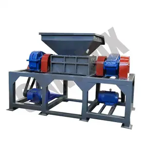 Good Selling Heavy Duty Waste Industrial Metal Paper Double-Shaft Shredder