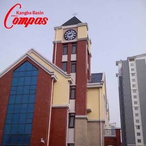 Horloge de Tour Kambas Modèle KTS-15 de l'Usine Horlogère de Jinan – Grande Horloge de Tour Extérieure Suspendue avec Fonction Musicale et Affichage Nocturne - Product Image 2