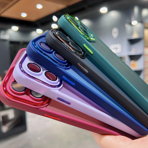Coques de téléphone transparentes mates avec protection d'objectif de haute qualité pour tous types de téléphones, accessoires pour téléphones portables en gros - Product Image 2