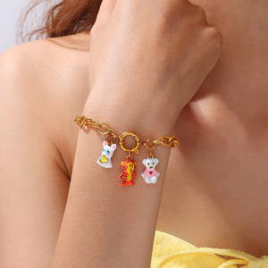 Colgantes de Animales de Dibujos Animados, Lindos y Divertidos, de Aleación de Zinc, Accesorio de Joyería DIY para Collar, Pulsera, Regalo Unisex - Product Image 4