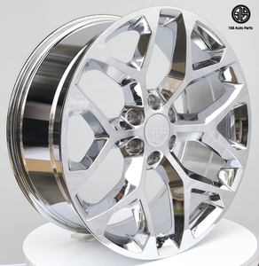 168 Ruedas Personalizadas de 22, 24 y 26 Pulgadas con Diseño de Copo de Nieve Cromado, 6x139.7, para Chevrolet Silverado, Suburban, Tahoe Z71, GMC Sierra Todoterreno - Product Image 4
