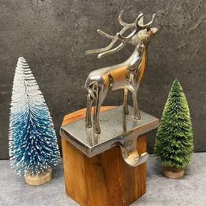 Good Wishes Classic <b>Stocking</b> <b>Holder</b> Best Seller Metal Aluminium Deer <b>Stocking</b> <b>Holder</b> Shelf Decor - Product Image 4