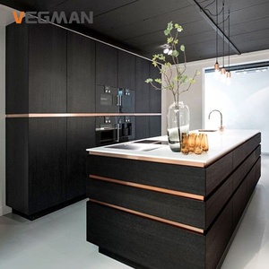 Bán buôn sang trọng Modular tủ bếp thiết kế nhà gỗ đồ nội thất melamine Hội Đồng Quản Trị Hiện Đại tường tủ bếp - Product Image 3