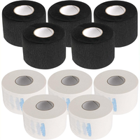 Bandes de papier pour le cou, 5 rouleaux, extensibles, à volants, imperméables, jetables, professionnelles, pour la coiffure et le barbier, couleur personnalisable, vente en gros