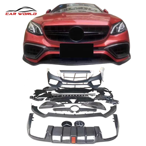 ชุดแต่งหน้ารถยนต์ RUNZE สำหรับ E-Class W213 ปี 2016-2020  วัสดุพลาสติก+คาร์บอนไฟเบอร์ แบบยึดติดด้วยสกรู ชุดแต่งรอบคัน สเกิร์ตหน้า สเกิร์ตหลัง - Product Image 2