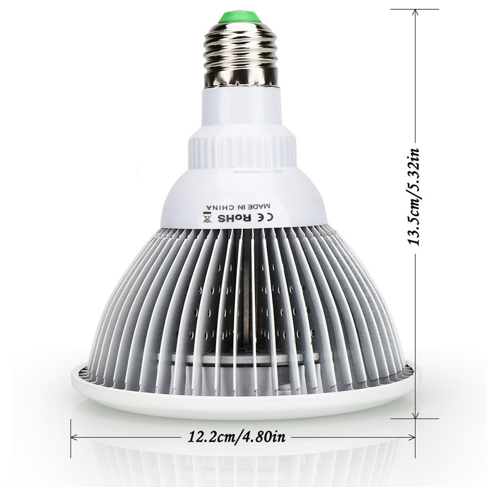 24W Full Blue 460nm PAR38 LED Lamp for Therapy Plant Aquarium, image size:1000x1000