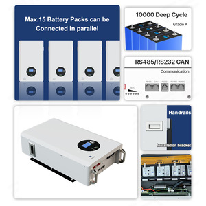 Batería de Almacenamiento de Energía Doméstica de Fosfato de Hierro y Litio de 51.2V, Montada en Pared, 5KW/10KW BMS, FT-WALL-48200, 50kg - Product Image 2
