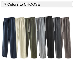 Özel logo 350 gram ağır erkek eşofman altı havlu kumaşlı erkek eşofman altı yıkanmış erkek eşofman altı - Product Image 2