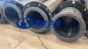 耐摩耗性高圧超高分子量ポリエチレンUHMWPEパイプ砂浚渫丸管 - Product Image 3