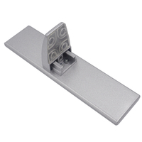 Support de fixation pour cloisons de bureau en verre, en alliage d'aluminium perforé, mobile, durable, moderne, certifié ISO9001