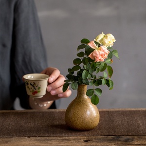 <span class=keywords><strong>Vaso</strong></span> <span class=keywords><strong>per</strong></span> Fiori <span class=keywords><strong>in</strong></span> <span class=keywords><strong>Ceramica</strong></span> Stile Rustico Cinese, Piccolo Ornamento da Tavolo <span class=keywords><strong>per</strong></span> Casa, <span class=keywords><strong>Vaso</strong></span> <span class=keywords><strong>per</strong></span> Idroponica con Finitura Craquelé Vintage - Product Image 2