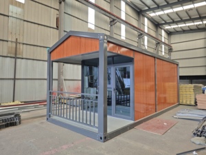 บ้านสำเร็จรูปพับได้ยอดนิยม สำนักงานเคลื่อนที่โครงสร้างเหล็กแบบพับได้ - Product Image 2
