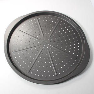 Prodotti di Tendenza 2026 Nuovi Arrivi Utensili da Cucina Stampo <span class=keywords><strong>per</strong></span> <span class=keywords><strong>Pizza</strong></span> in Acciaio al Carbonio Grigio con Fori - Product Image 4