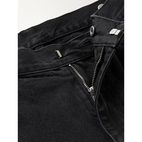 Shorts d'été personnalisés de dernière marque pour hommes Shorts en jean noirs décontractés de haute qualité avec poche zippée shorts baggy en jean droits