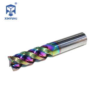 سكين ألومنيوم عالي اللمعان بطلاء ملون من DLC ، سكين خاص بفتحة U باستخدام الحاسب الآلي ، 7 ألوان خاصة 2/طاحونة حافة - Product Image 2