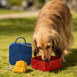 Tazón de Agua Plegable de Silicona para Mascotas, Portátil, Cuadrado, Plegable, de Grado Alimenticio, a Prueba de Fugas, para Viajes, para Perros y Gatos, para Campamento y Senderismo - Product Image 4