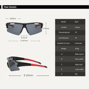 Gafas de Sol Deportivas para Exteriores, Resistentes al Viento, con Logotipo Personalizado al por Mayor, para Hombre y Mujer, Protección UV400, para Ciclismo - Product Image 5