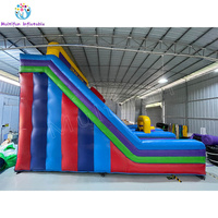 Glissière gonflable de matériel de PVC de double ruelle superbe des produits gonflables de Tongle grande