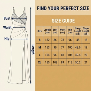 Robe de soirée élégante bleu royal en polyester à manches longues avec des paillettes et une fente pour les banquets formels - Product Image 4