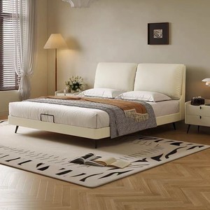 Plate-forme <span class=keywords><strong>de</strong></span> cadre <span class=keywords><strong>de</strong></span> lit Queen Size avec tête <span class=keywords><strong>de</strong></span> lit réglable Support à lattes en bois - Product Image 6