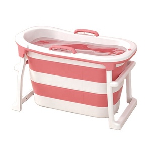 Vasca <span class=keywords><strong>da</strong></span> <span class=keywords><strong>Bagno</strong></span> Portatile Pieghevole <span class=keywords><strong>da</strong></span> 125 CM per Adulti e Bambini con Doppio Scarico - Product Image 1