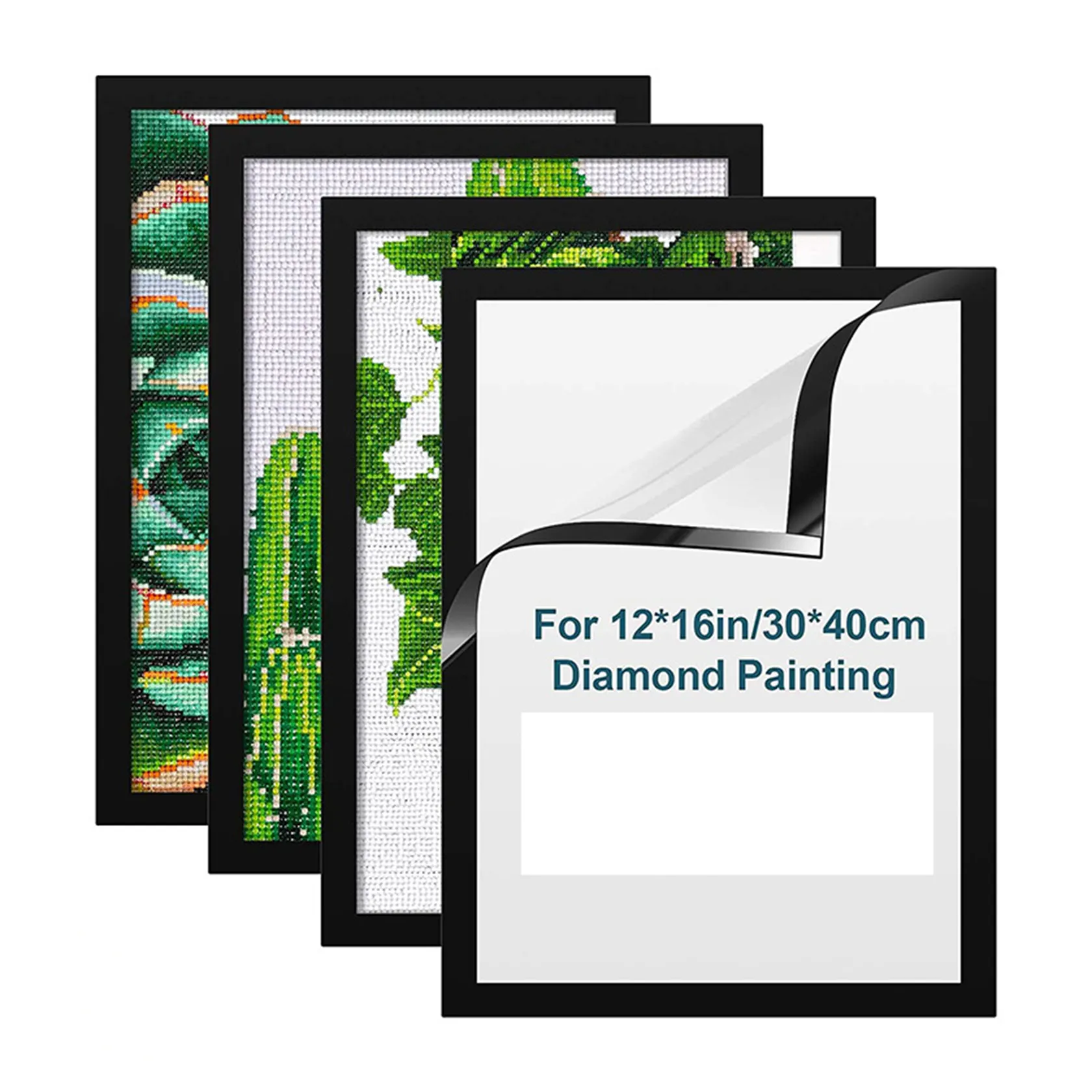 Diamond Painting Magnetic Photo Frame PVC Magnetic Self-adhesive Picture Frame For Painting Certificate Paper File Display