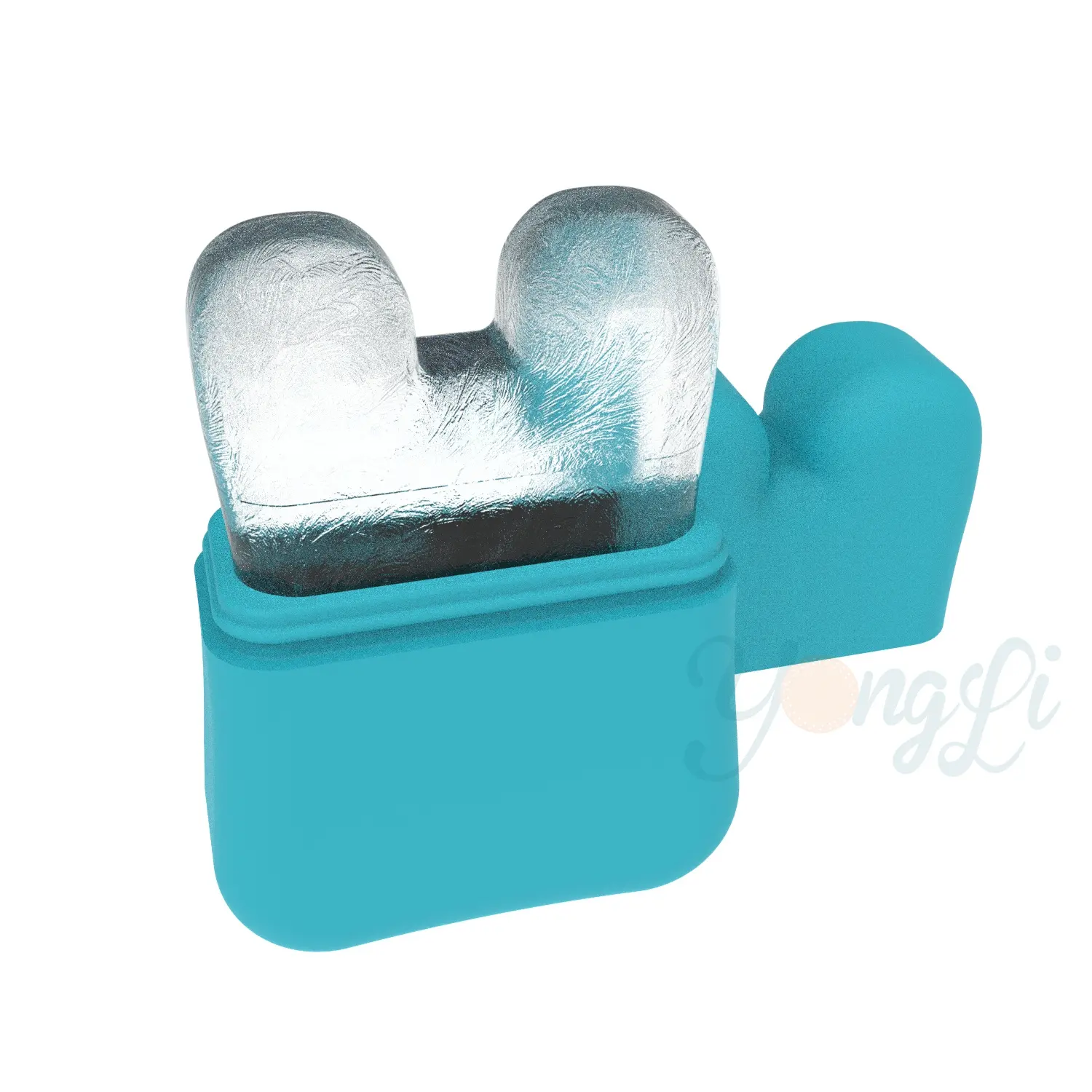 Yongli Guasha U shape Face Ice Contour rullo in Silicone per strumenti per la cura della pelle di bellezza del viso e degli occhi