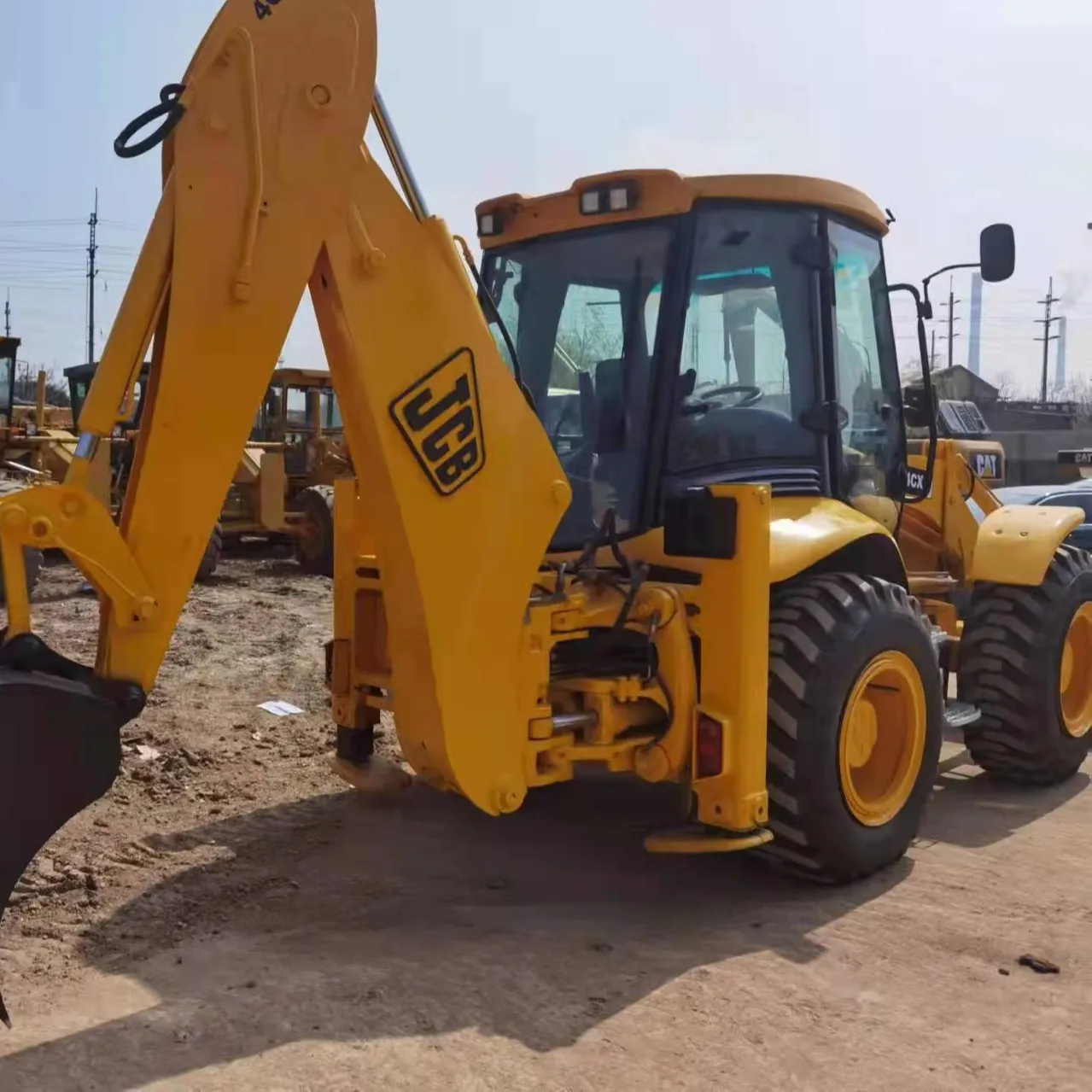 Usato originale Jcb 3cx 4cx terna pala gommata Jcb terna con buone condizioni