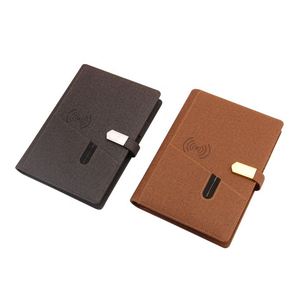 Agenda <span class=keywords><strong>de</strong></span> Cuero Personalizada <span class=keywords><strong>2023</strong></span> con Banco <span class=keywords><strong>de</strong></span> Energía, Papel A5, Cargador Inalámbrico, Diario, Juego <span class=keywords><strong>de</strong></span> Regalo USB - Product Image 2
