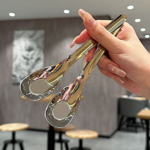 Cuillère à soupe en acier inoxydable 304, épaisse, à long manche, pour enfants et adultes - Product Image 3