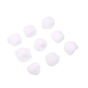 Bola <span class=keywords><strong>de</strong></span> algodón con textura suave sin pelusa suave para el cuidado <span class=keywords><strong>de</strong></span> la piel sensible, primeros auxilios y uso <span class=keywords><strong>cosmético</strong></span> - Product Image 1