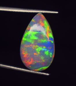 Opale naturelle multi-feu de haute qualité, 5,5 carats, 18,7*11*5,1 mm, cabochon, pierre précieuse en vrac pour la fabrication de bijoux - Product Image 3