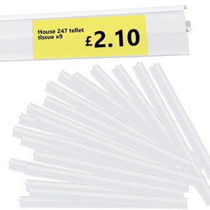 Easy-Insert <b>Plastic</b> <b>Shelf</b> Data Strip Adhesive Price Tag Holder for Quick Label Updates and Retail Merchandising - Product Image 3