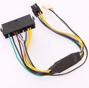 ATX 24pin vers carte mère 2 ports 6pin adaptateur PSU câble d'alimentation cordon pour <span class=keywords><strong>HP</strong></span> <span class=keywords><strong>Z220</strong></span> Z230 SFF carte mère serveur poste de travail - Product Image 1