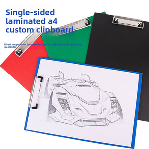 Tùy chỉnh màu xanh PVC văn phòng & nhà tập tin tổ chức cấu hình thấp Kích thước thư nhựa clipboard A4 Kích thước giấy tập tin lưu trữ - Product Image 2