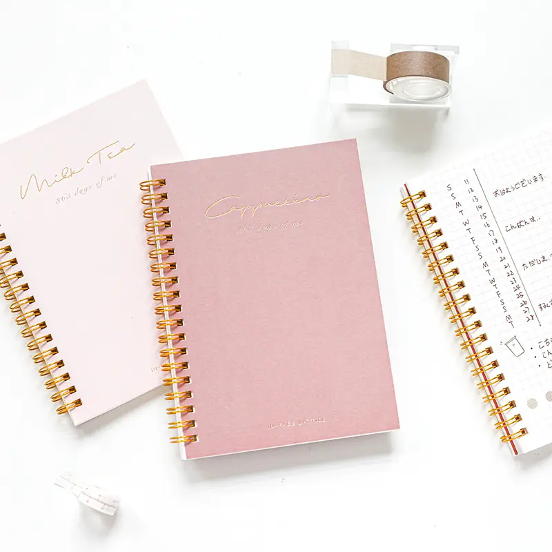 Composição Em Massa Notebook Planejador A4 A5 com Impressão Tema Faculdade Governado Jornal Espiral Notebooks