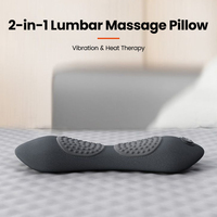 Coussin lombaire pas cher pour soulager les douleurs du bas du dos, appareil de massage chauffant pour le dos, compresse chaude, masseur lombaire pour la maison, le bureau, la voiture