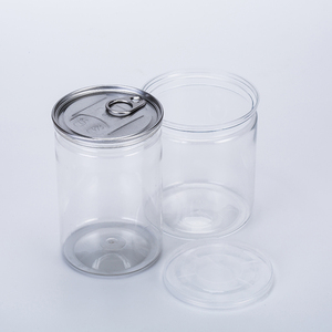 Pot en plastique transparent de qualité alimentaire avec couvercle facile à ouvrir pour l'emballage de sucre, de bonbons et de biscuits, sans BPA - Product Image 4