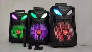 <span class=keywords><strong>Altavoz</strong></span> inalámbrico Bafle de graves, Subwoofer con batería recargable, luz Led, carrito de conciertos, 8 pulgadas - Product Image 3