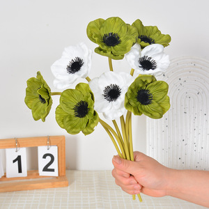 <b>Flower</b> Delight Artificial Poppy <b>Flower</b> Mixed Color Realistic Handmade Wedding Decoration <b>Single</b> Branch - Product Image 1