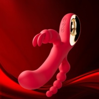 Vibrateur à triple stimulation Rabbit, 10 modes de vibration, stimulateur anal, point G, clitoris, masturbation féminine, jouet sexuel pour adultes