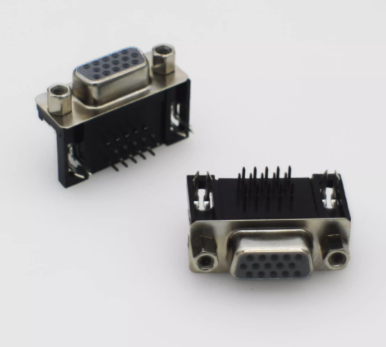 DB9/15/25/37 Bent Pin/hole DR9 Male/female Soldering Board Plug-in Board Serial Port VGA Socket DR15 Female Head (three Rows)