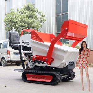 Mini camión mezclador de concreto sobre orugas con motor Koop pequeño mezclador de volcado hidráulico - Product Image 1